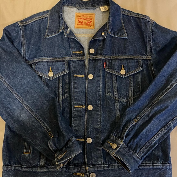 Coats | Levis Dark Denim Jacket | Poshmark